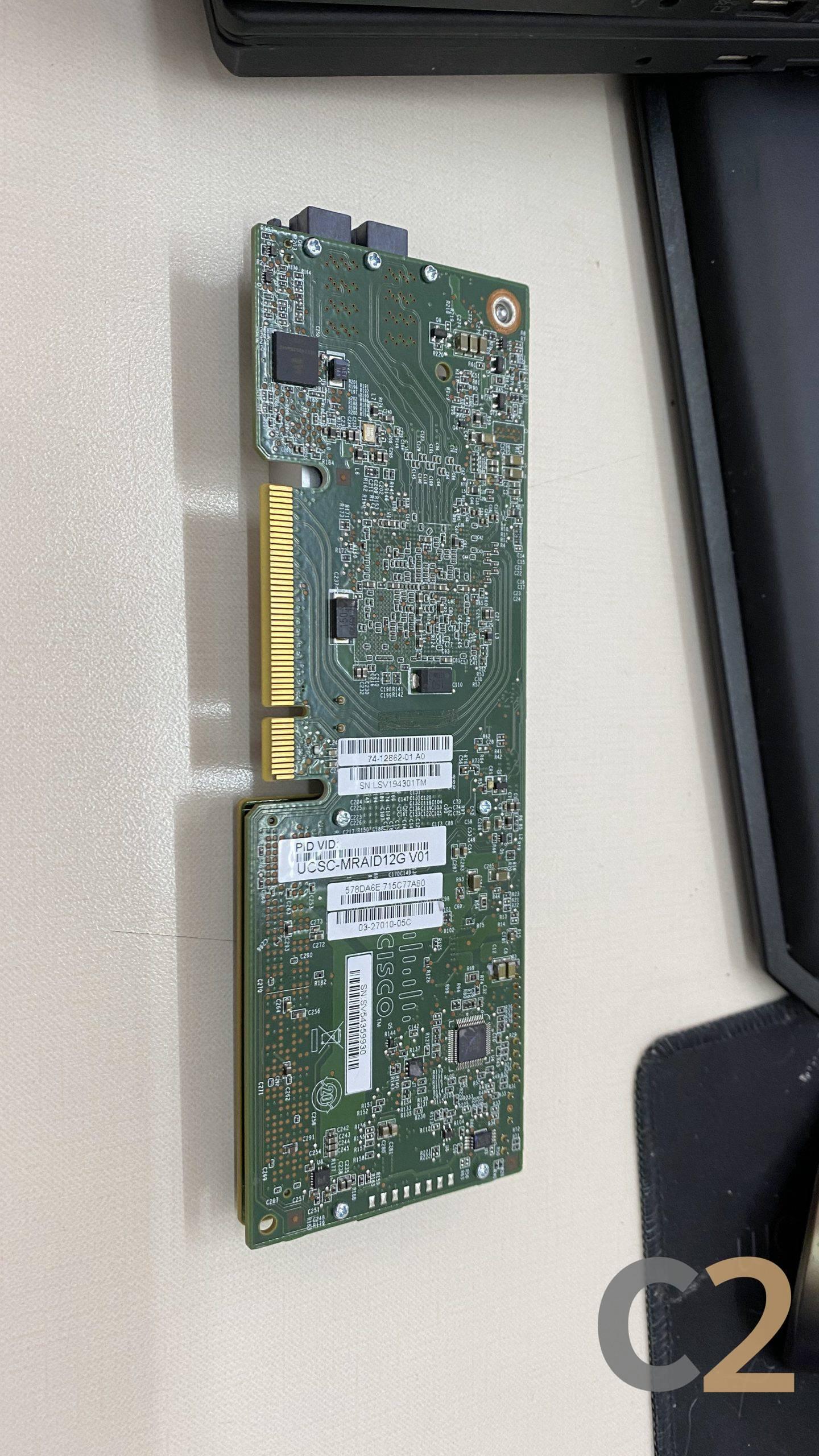 (特價2張)(USED) CISCO UCSC-MRAID12G V01 /w 2G CACHE RAID CARD 12Gbps 99% NEW + BATTERY - C2 Computer