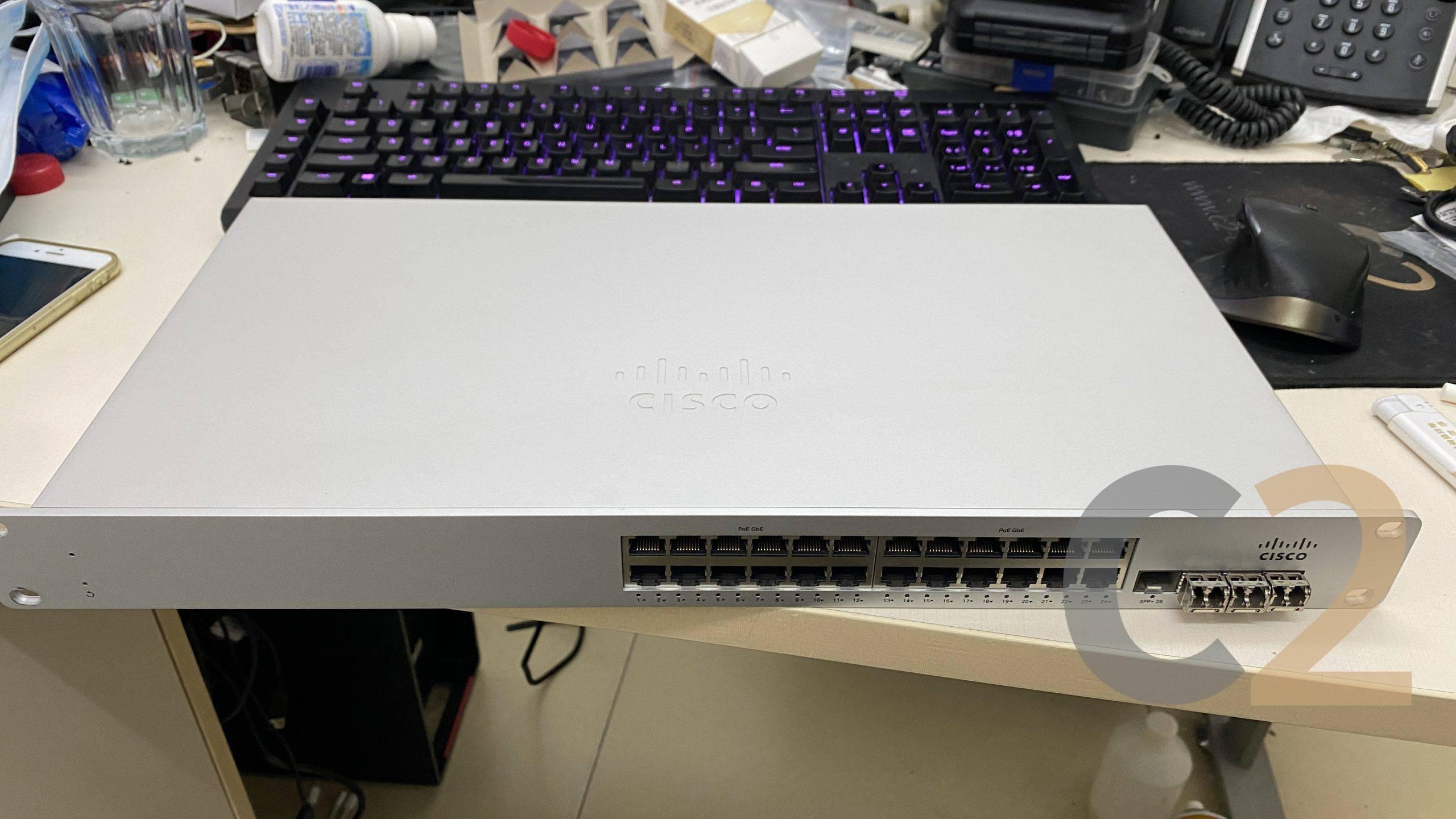 (特價4台) CISCO MERAKI MS225-24P PoE Switch 4 x SFP+ 10Gbe Ports (可代改轉附屬公司) 95% NEW - C2 Computer