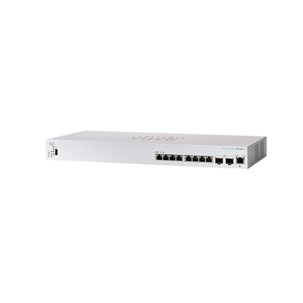 (NEW VENDOR) CISCO CBS350-8XT-UK CBS350 Managed 8-port 10GE, 2x10G SFP+ Shared - C2 Computer